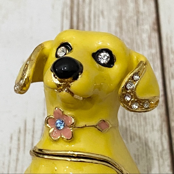Chaka Purebred Yellow Labrador Enamel Teinket - Picture 10 of 14